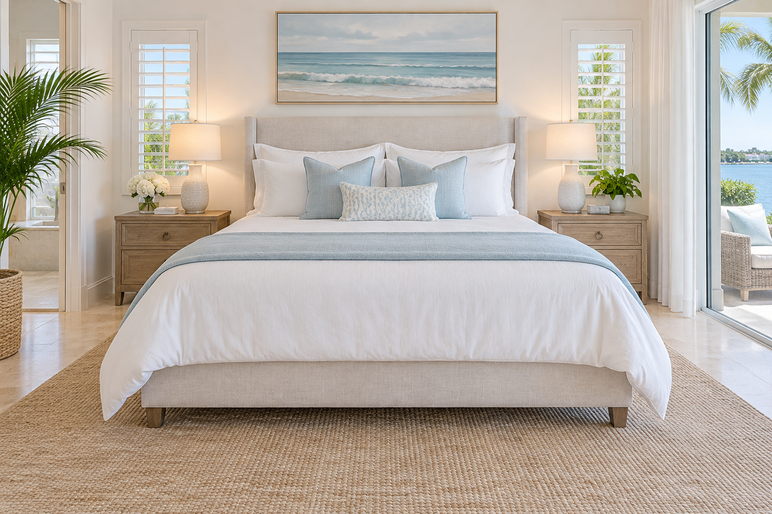 Beautiful, welcoming Naples rental bedroom